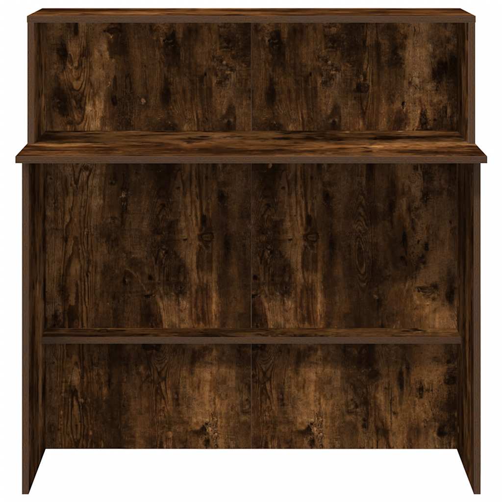 Recepční Stůl Kouřový Dub 100X50X103,5 Cm Kompozitní Dřevo