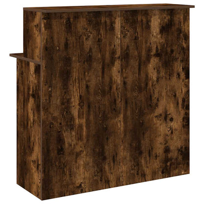Recepční Stůl Kouřový Dub 100X50X103,5 Cm Kompozitní Dřevo
