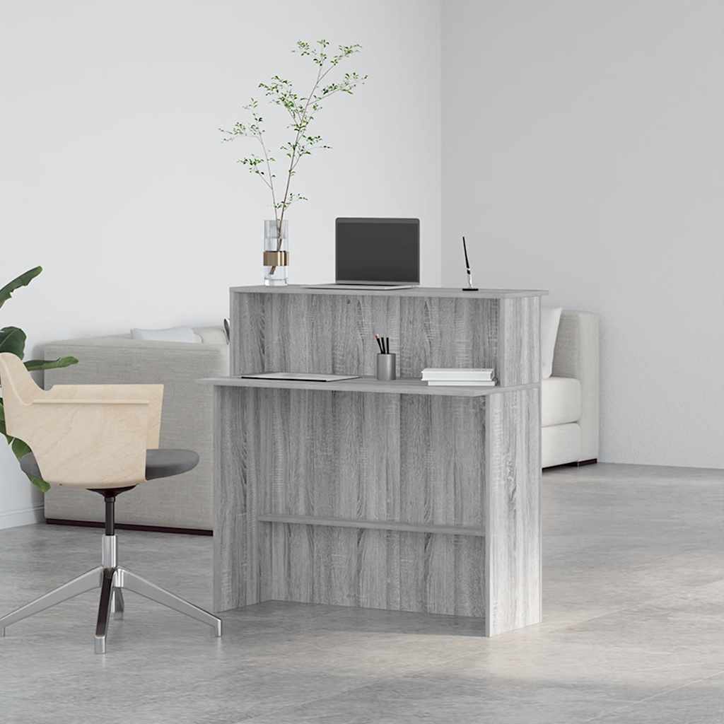 Recepční Stůl Šedý Sonoma 100X50X103,5 Cm Kompozitní Dřevo