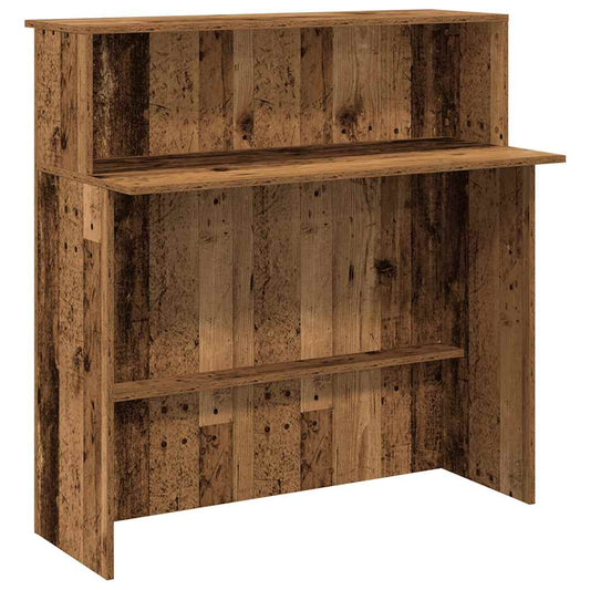 Recepční Stůl Starého Dřeva 100X50X103,5 Cm Kompozitní Dřevo