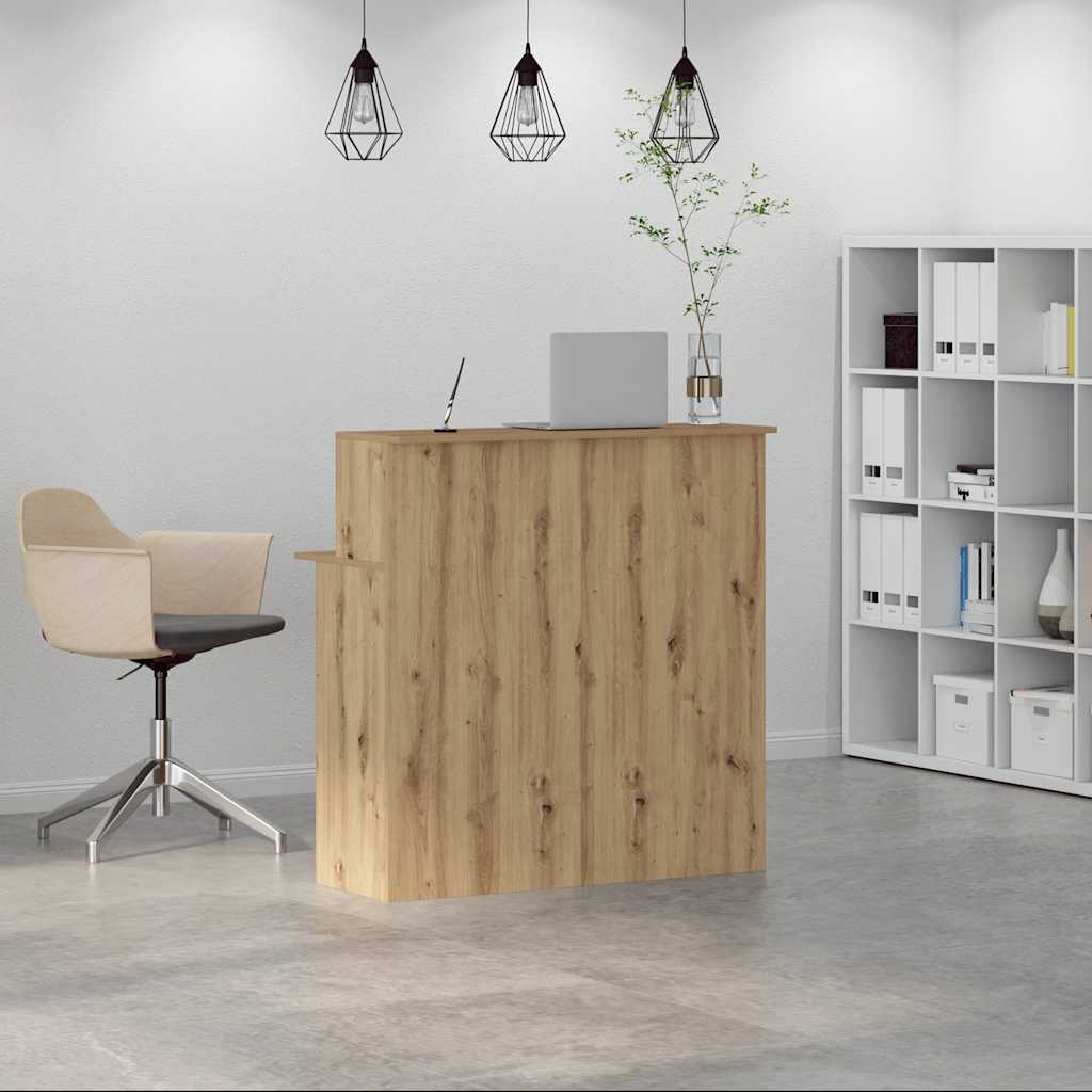 Recepční Stůl Dub Artisan 100X50X103,5 Cm Kompozitní Dřevo