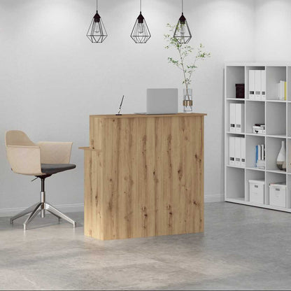 Recepční Stůl Dub Artisan 100X50X103,5 Cm Kompozitní Dřevo