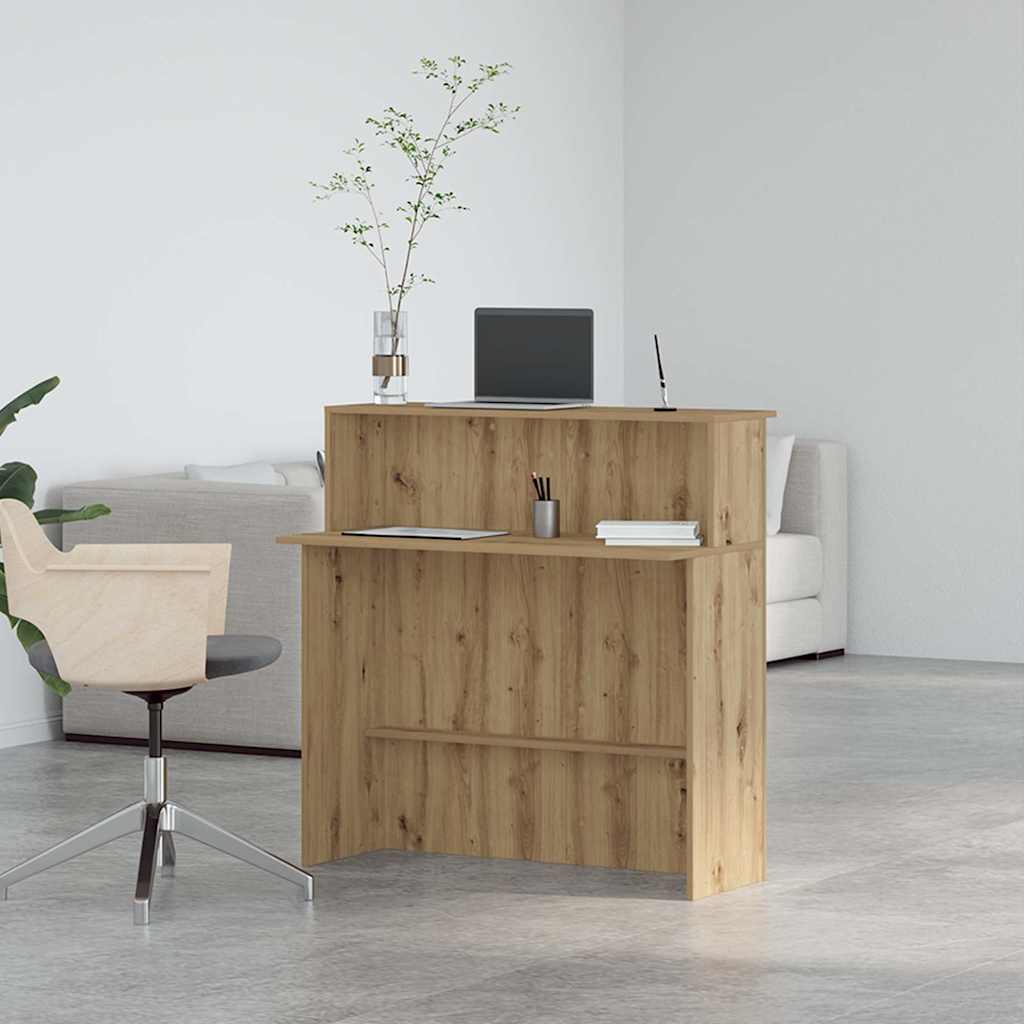 Recepční Stůl Dub Artisan 100X50X103,5 Cm Kompozitní Dřevo