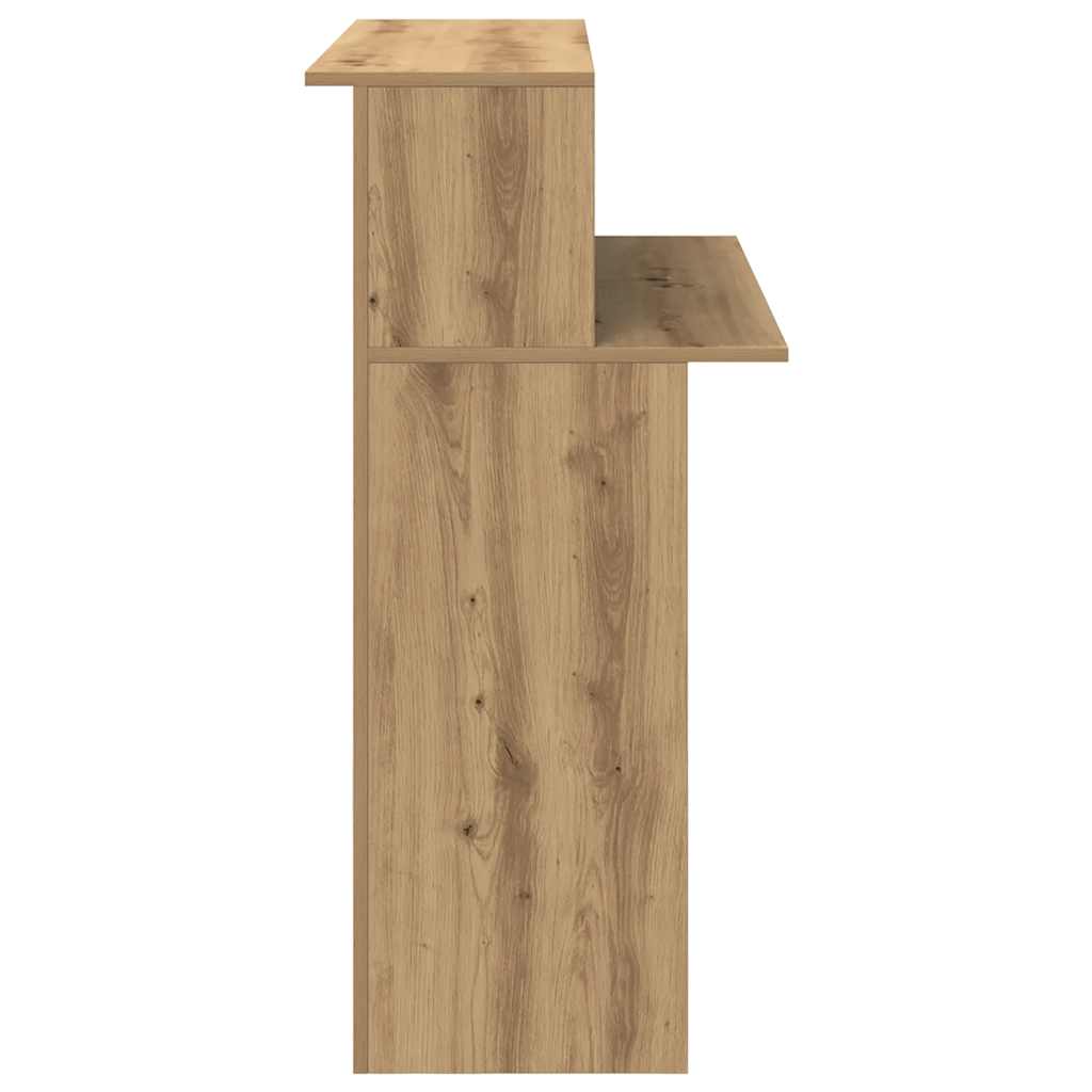 Recepční Stůl Dub Artisan 100X50X103,5 Cm Kompozitní Dřevo