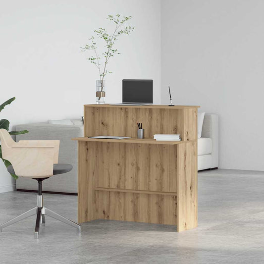 Recepční Stůl Dub Artisan 100X50X103,5 Cm Kompozitní Dřevo