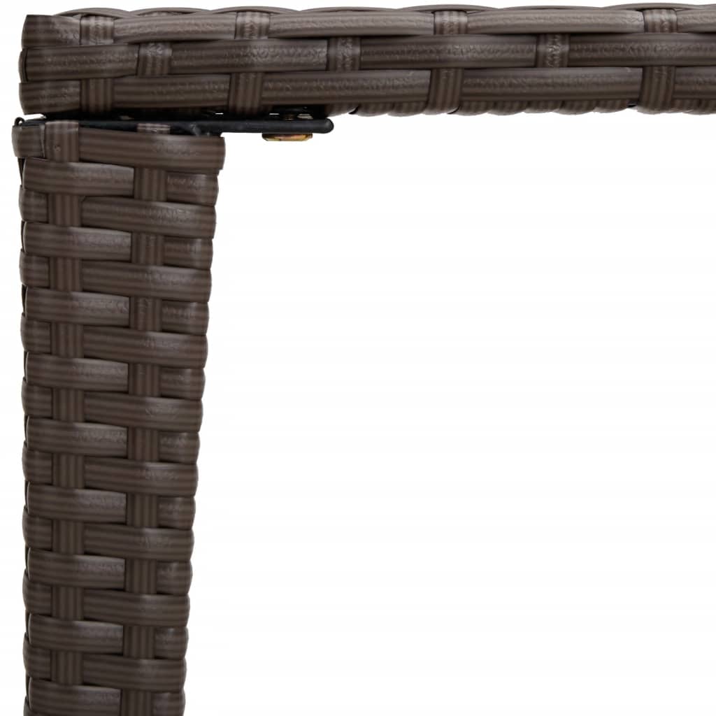 Zahradní Hnízdové Stolky 3 Ks Hnědé Polyratan