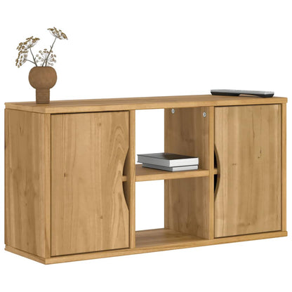 Tv Skříňka Se Zásuvkou "Odda" 79X24X40 Cm Borovicový Masiv
