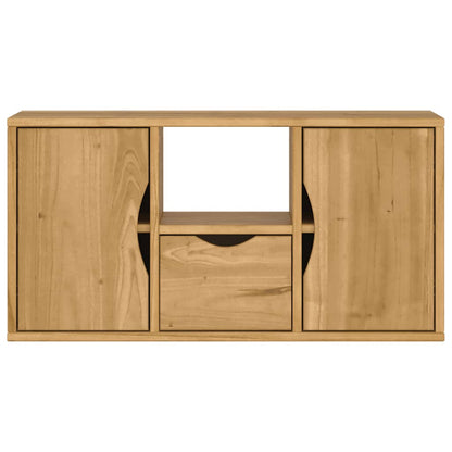 Tv Skříňka Se Zásuvkou "Odda" 79X24X40 Cm Borovicový Masiv