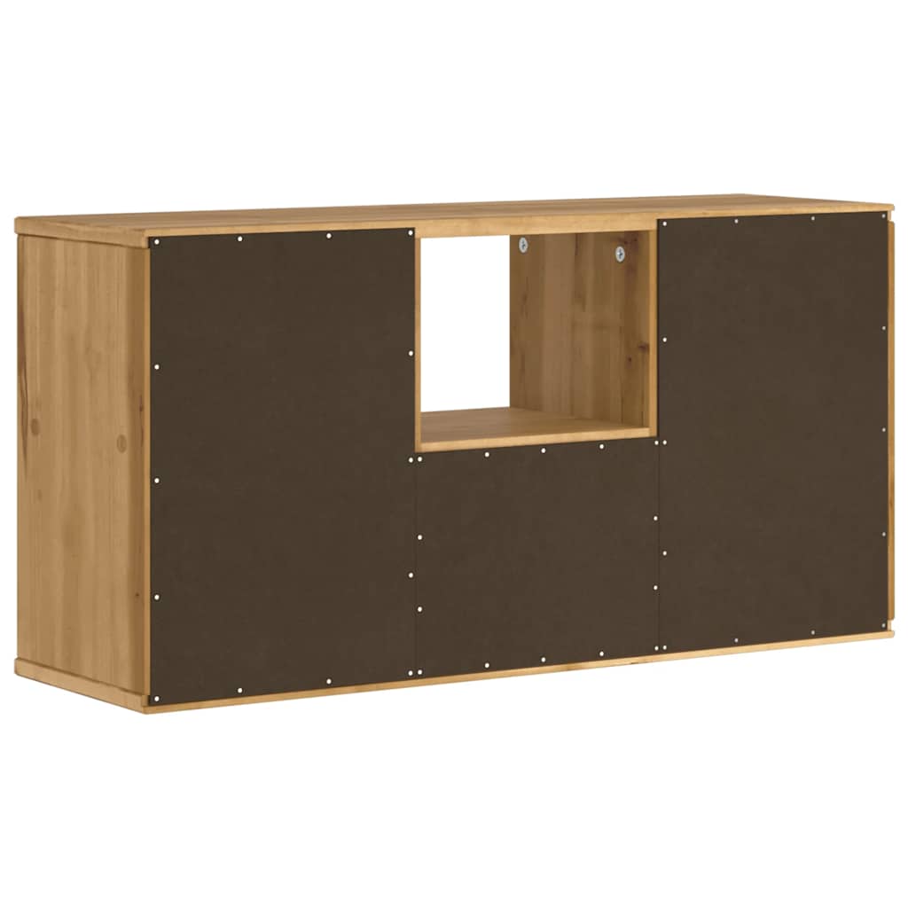 Tv Skříňka Se Zásuvkou "Odda" 79X24X40 Cm Borovicový Masiv