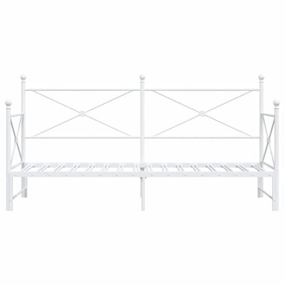 Válenda Se Přistýlkou Bez Matrace Bílá 75 X 190 Cm Ocel