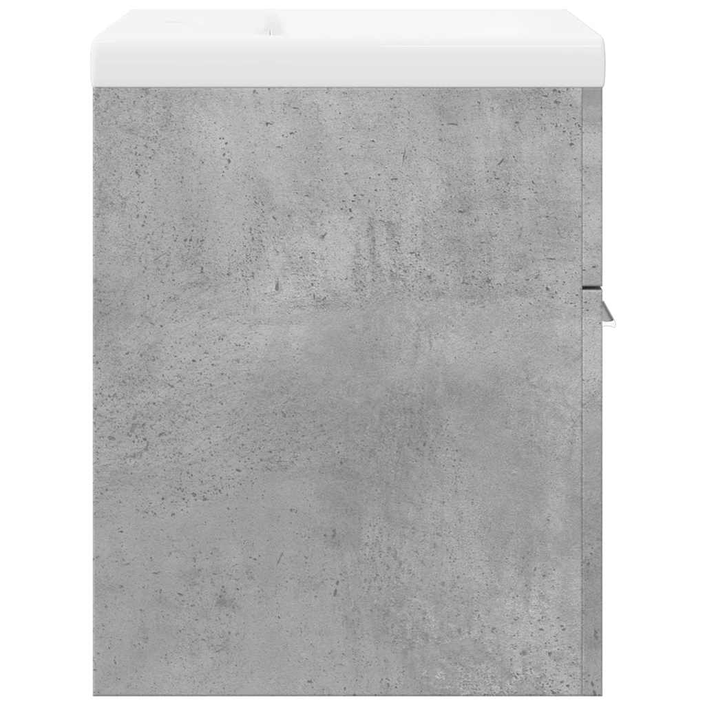 2Dílný Set Koupelnového Nábytku Betonově Šedý Kompozitní Dřevo Betonová Šedá