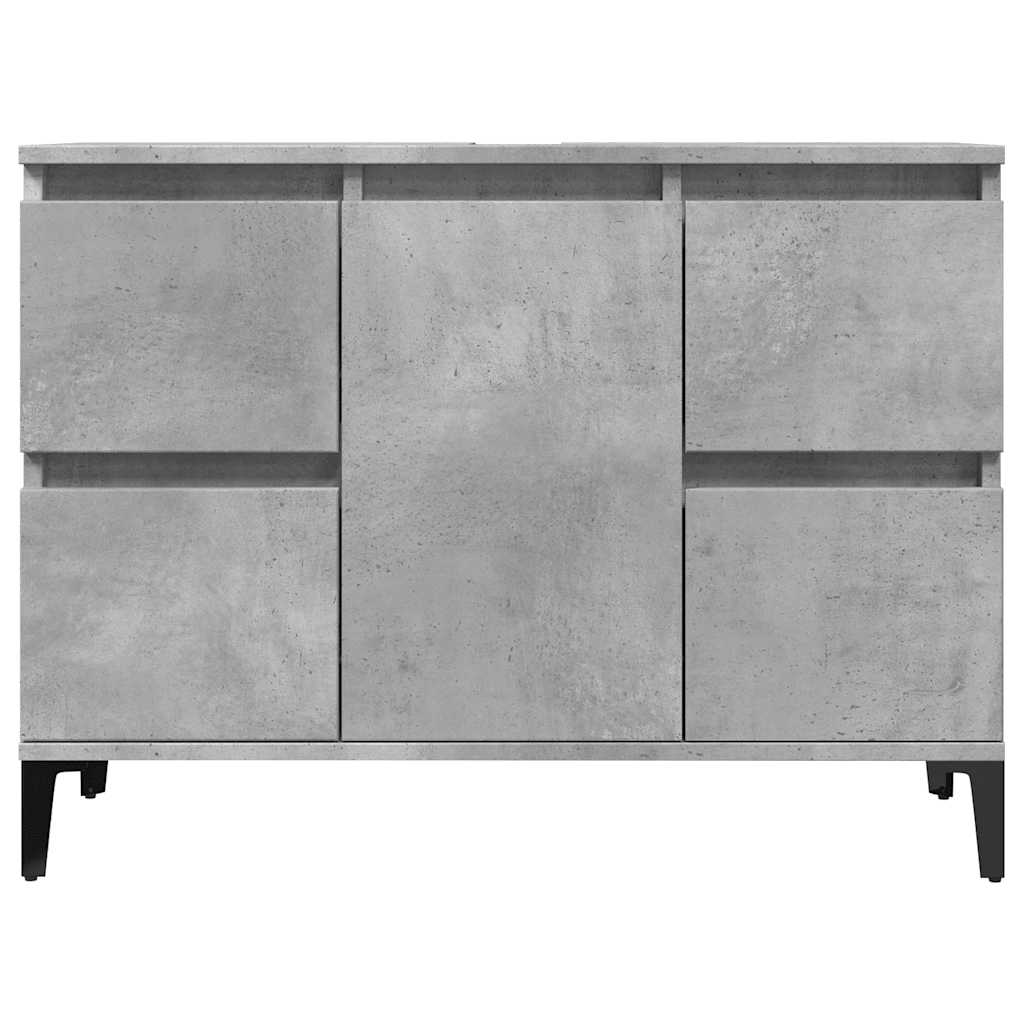 3Dílný Set Koupelnového Nábytku Betonově Šedý Kompozitní Dřevo