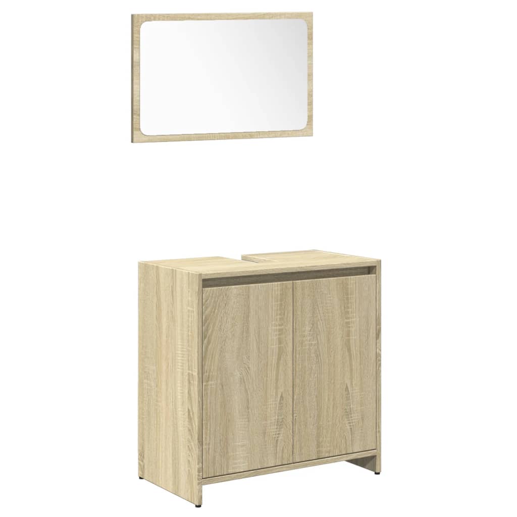 4Dílný Set Koupelnového Nábytku Kompozitní Dřevo