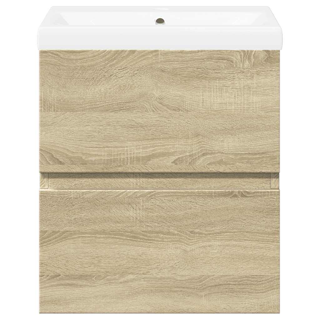 2Dílný Set Koupelnového Nábytku Kompozitní Dřevo Dub Sonoma