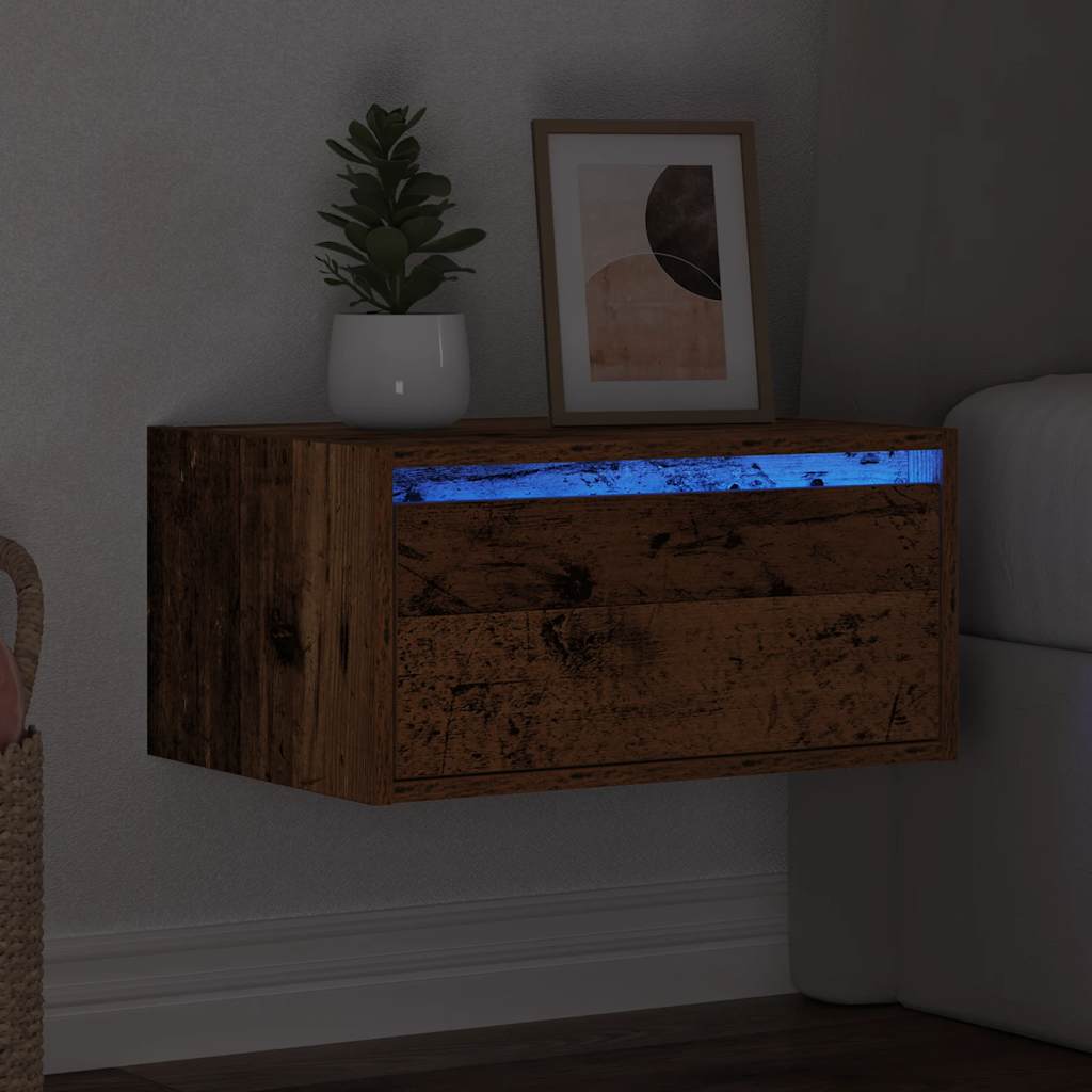 Nástěnný Noční Stolek S Led Osvětlením