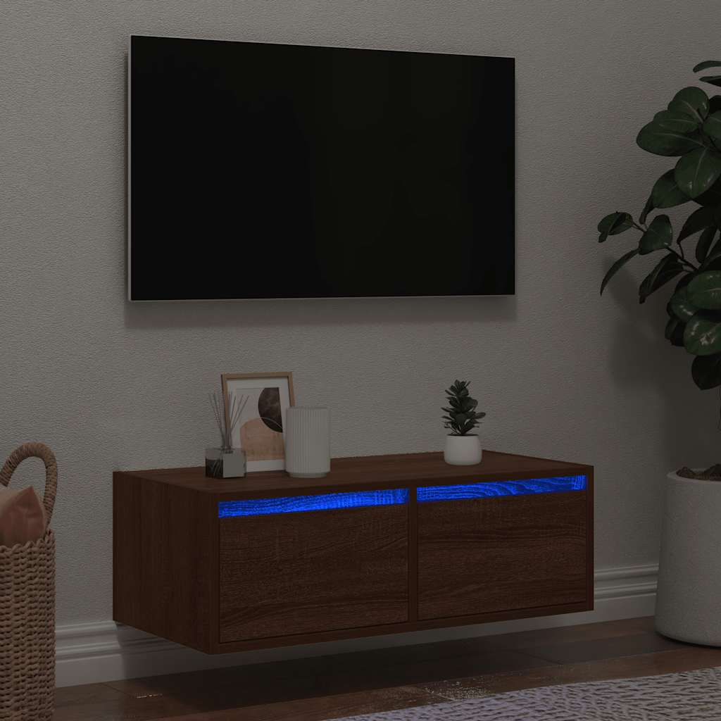 Nástěnný Noční Stolek S Led Osvětlením