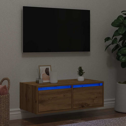 Nástěnný Noční Stolek S Led Osvětlením