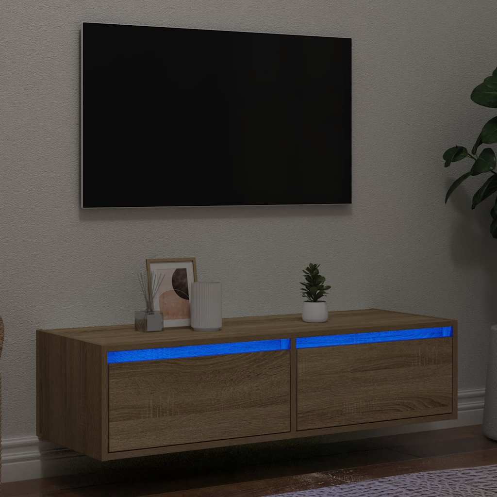 Nástěnný Noční Stolek S Led Osvětlením