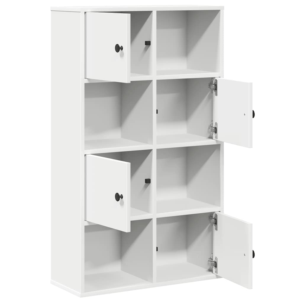 Knihovna 60X24X101,5 Cm Kompozitní Dřevo Bílá