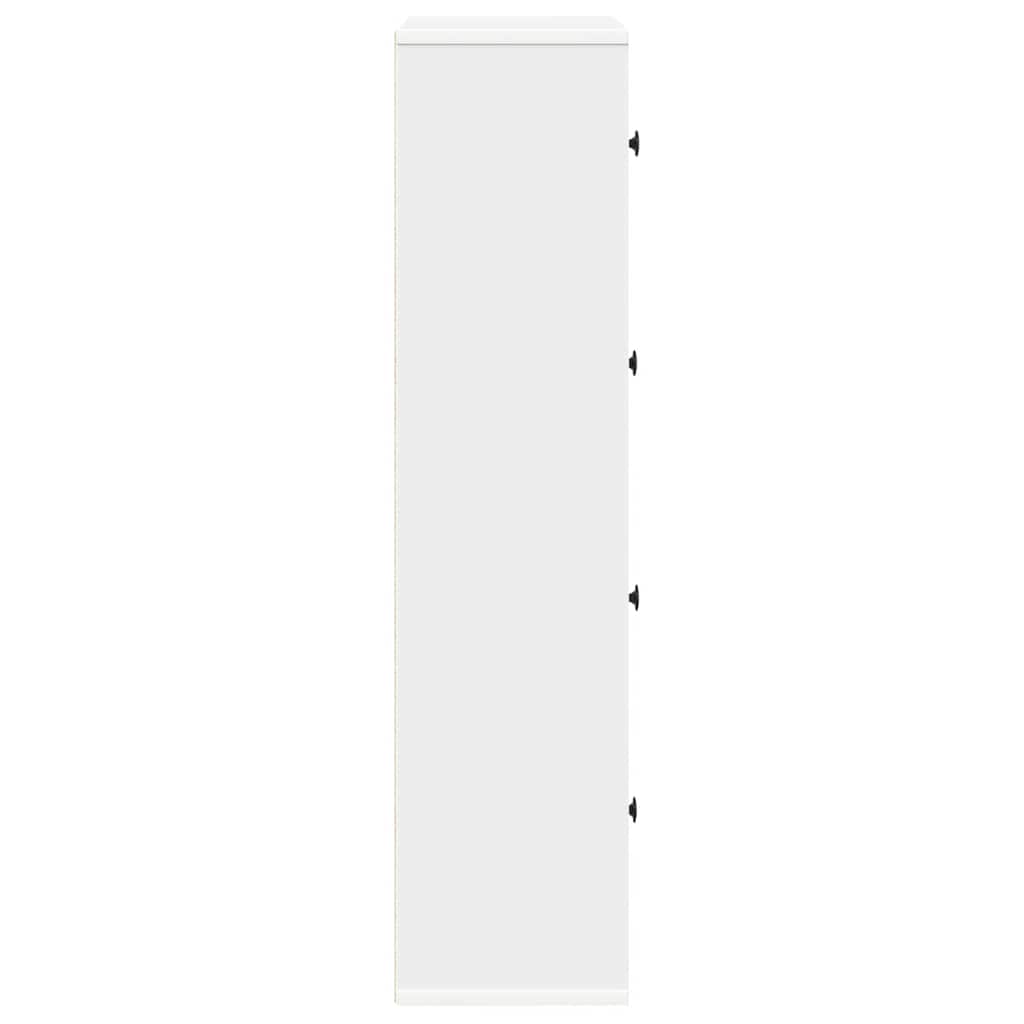 Knihovna 60X24X101,5 Cm Kompozitní Dřevo Bílá