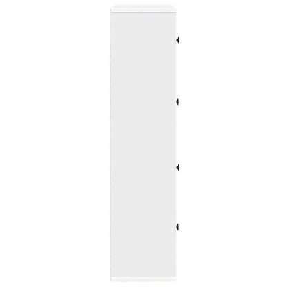 Knihovna 60X24X101,5 Cm Kompozitní Dřevo Bílá