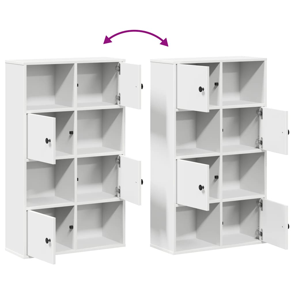 Knihovna 60X24X101,5 Cm Kompozitní Dřevo Bílá