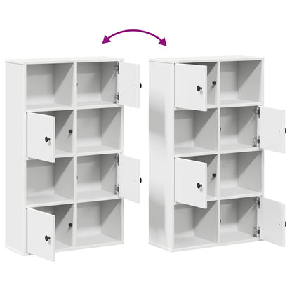Knihovna 60X24X101,5 Cm Kompozitní Dřevo Bílá