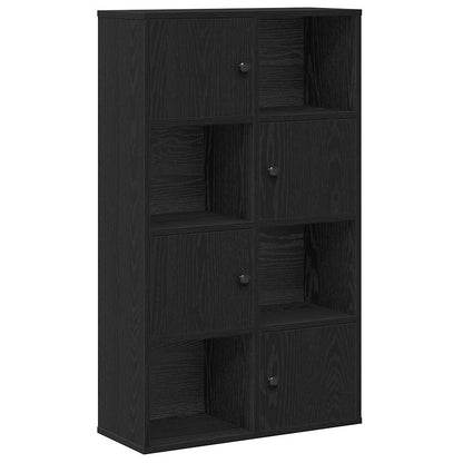 Knihovna Černý Dub 60X24X101,5 Cm Kompozitní Dřevo Černá