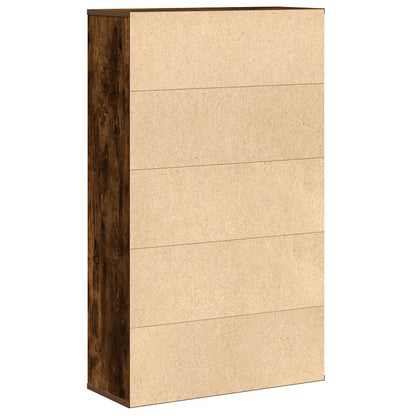 Knihovna 60X24X101,5 Cm Kompozitní Dřevo Kouřový Dub
