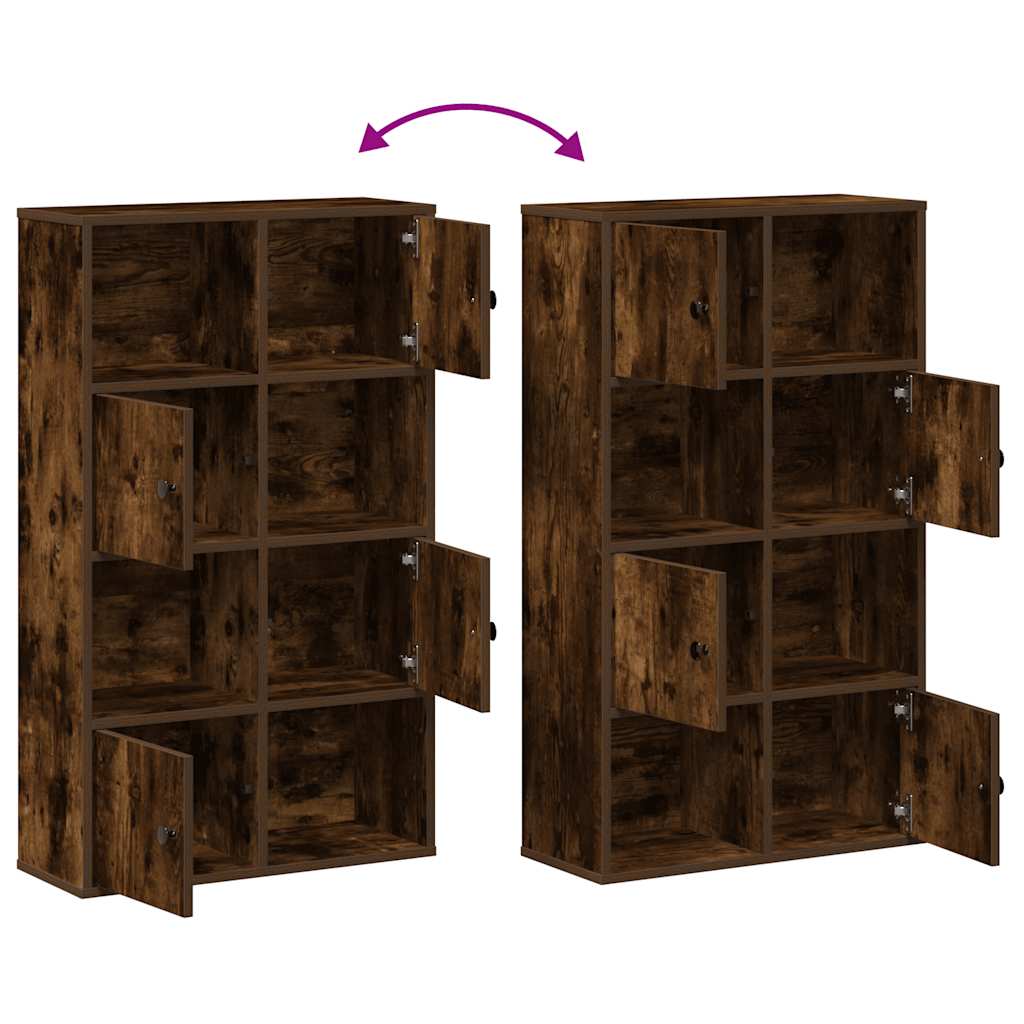 Knihovna 60X24X101,5 Cm Kompozitní Dřevo Kouřový Dub