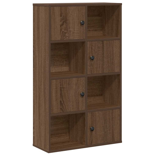 Knihovna 60X24X101,5 Cm Kompozitní Dřevo Hnědý Dub