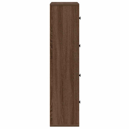Knihovna 60X24X101,5 Cm Kompozitní Dřevo Hnědý Dub