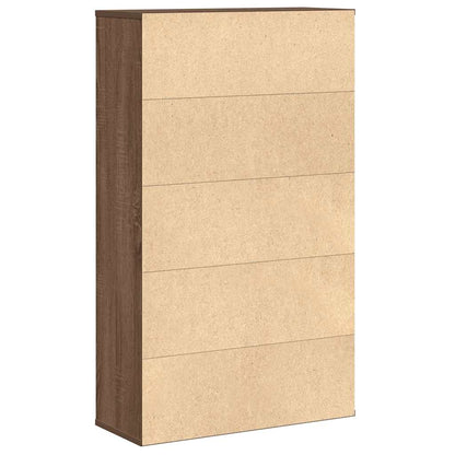 Knihovna 60X24X101,5 Cm Kompozitní Dřevo Hnědý Dub