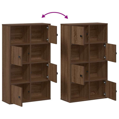 Knihovna 60X24X101,5 Cm Kompozitní Dřevo Hnědý Dub