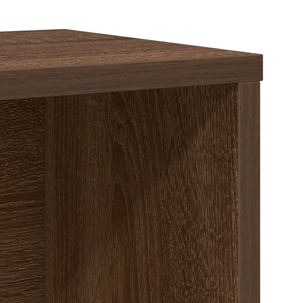 Knihovna 60X24X101,5 Cm Kompozitní Dřevo Hnědý Dub