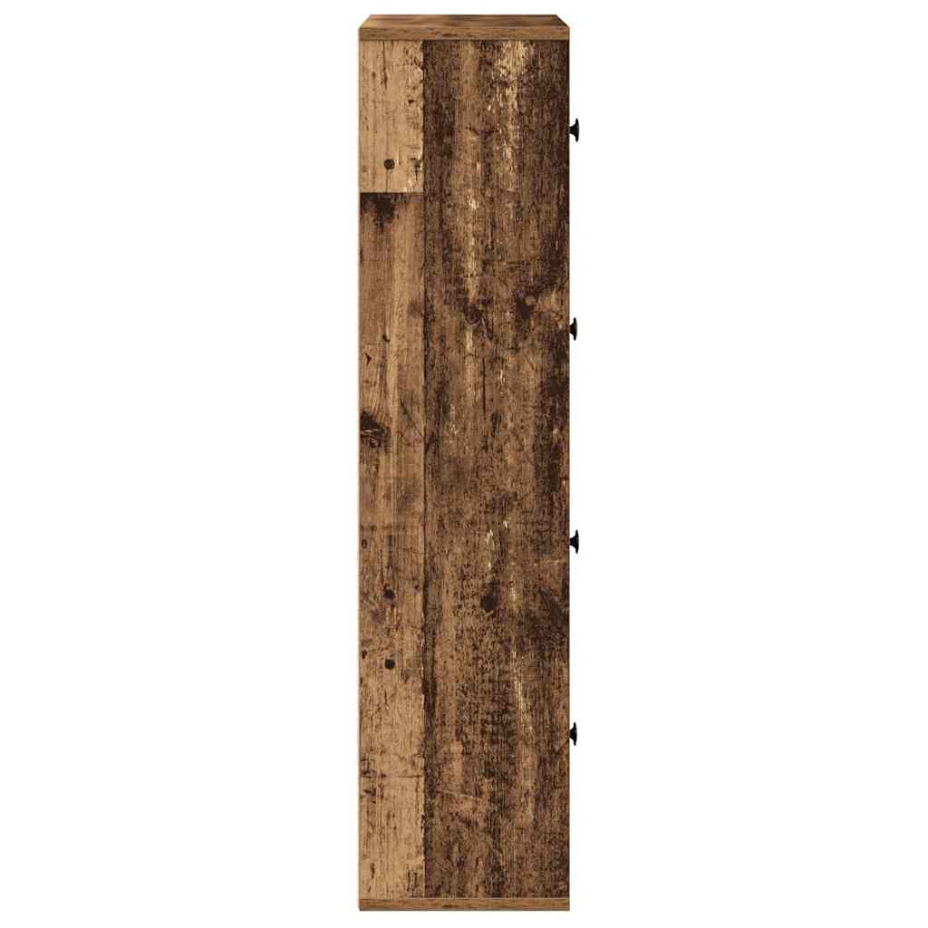 Knihovna 60X24X101,5 Cm Kompozitní Dřevo Staré Dřevo