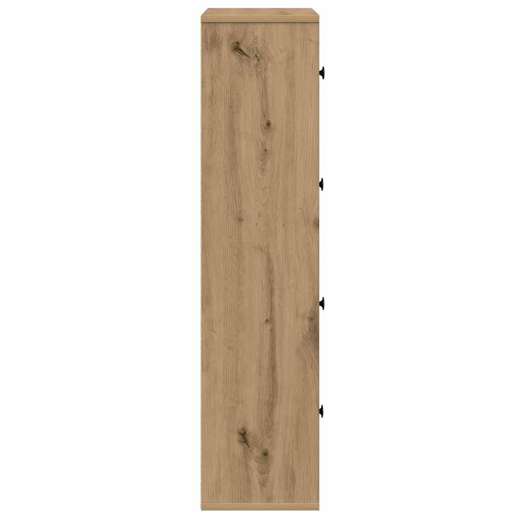 Knihovna 60X24X101,5 Cm Kompozitní Dřevo Dub Artisan