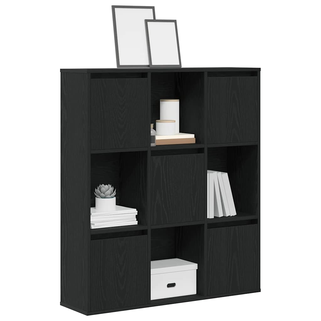 Knihovna Černý Dub 60X24X101,5 Cm Kompozitní Dřevo Černá