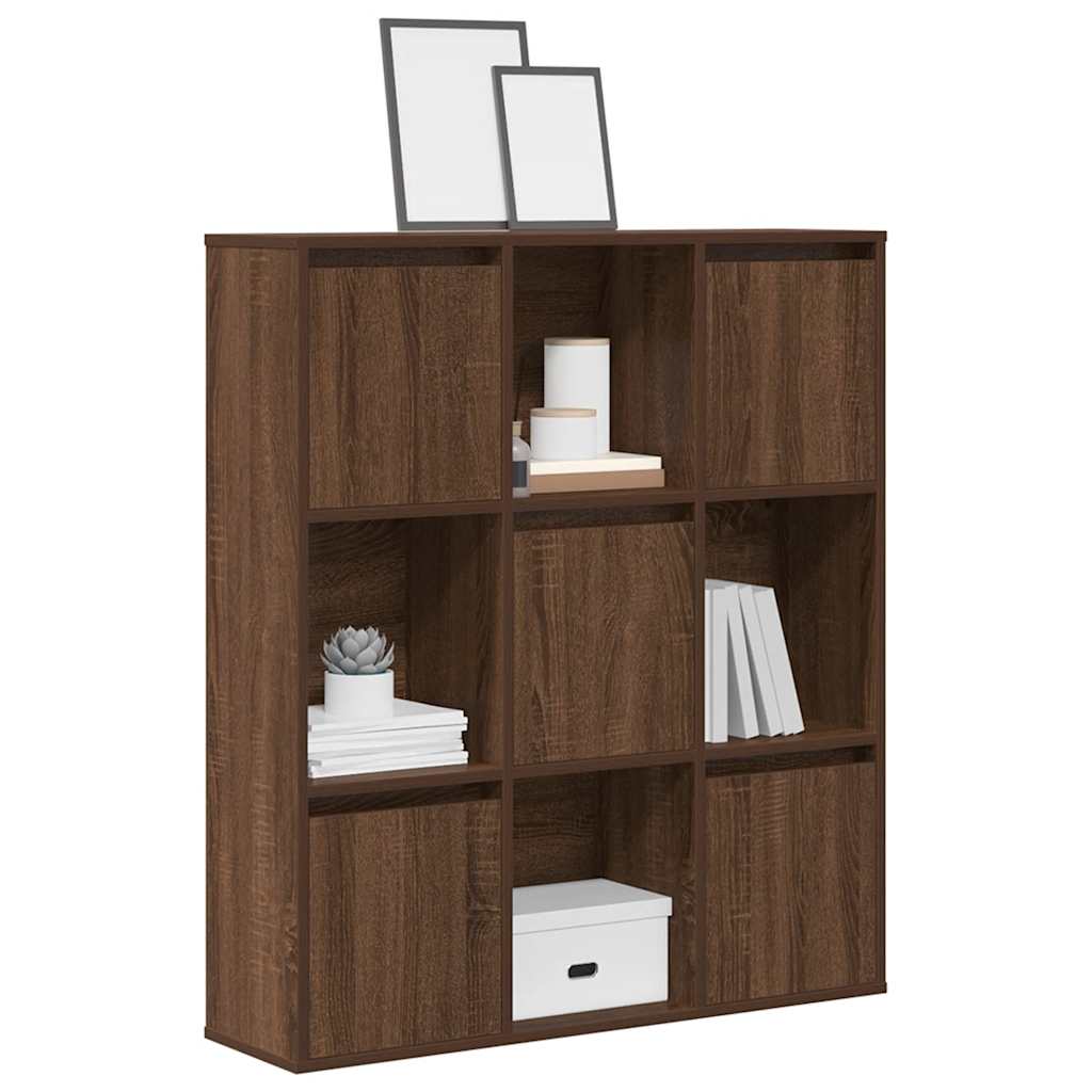 Knihovna 60X24X101,5 Cm Kompozitní Dřevo Hnědý Dub
