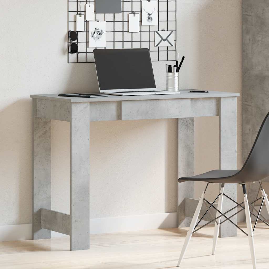Psací Stůl Betonově Šedý 100X45X75 Cm Dřevotříska