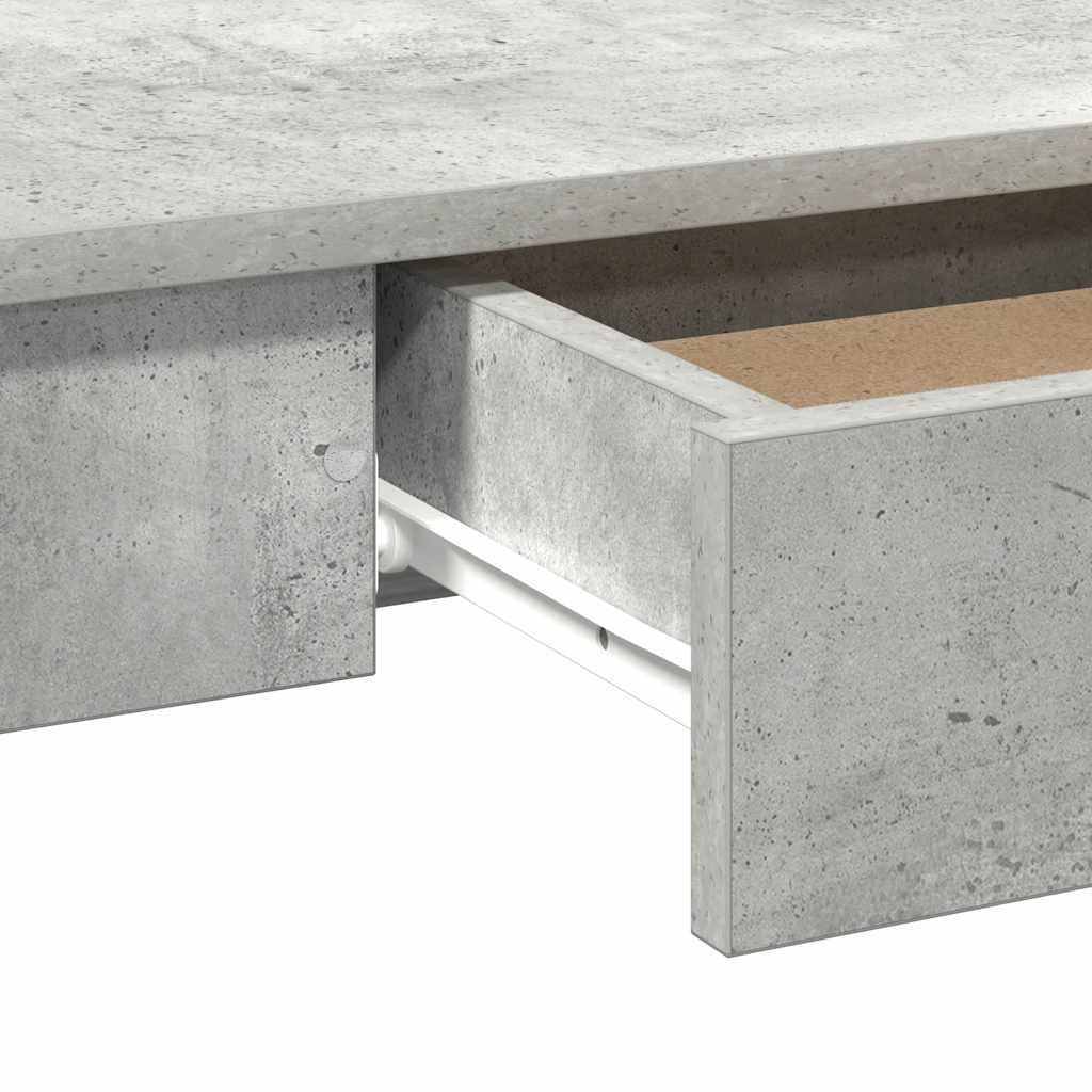 Psací Stůl Betonově Šedý 100X45X75 Cm Dřevotříska