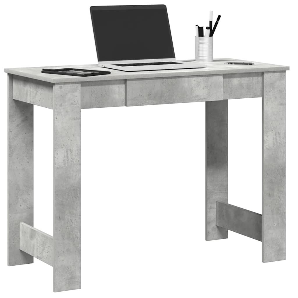 Psací Stůl Betonově Šedý 100X45X75 Cm Dřevotříska