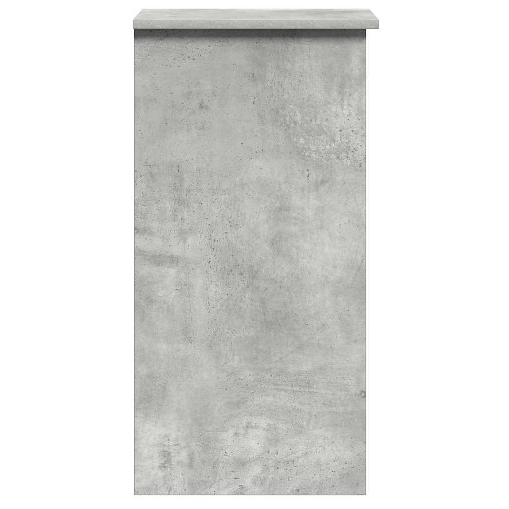 Psací Stůl S Policemi Betonově Šedá 84X40X78Cm Kompozitní Dřevo