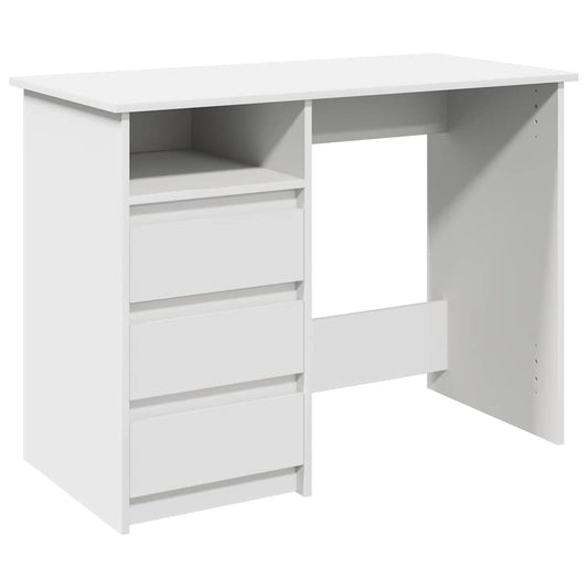 Psací Stůl Bílý 102 X 50 X 75 Cm Kompozitní Dřevo
