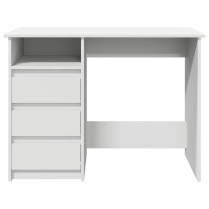 Psací Stůl Bílý 102 X 50 X 75 Cm Kompozitní Dřevo