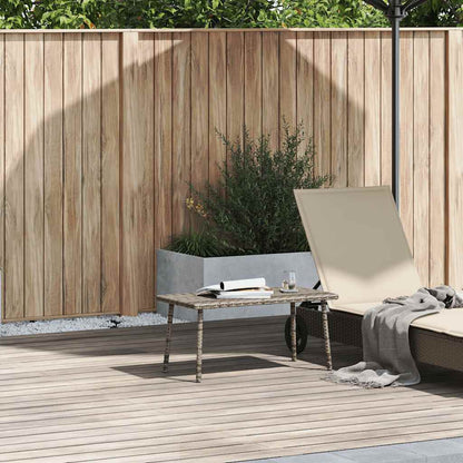 Zahradní Konferenční Stolek Obdélníkový Hnědý