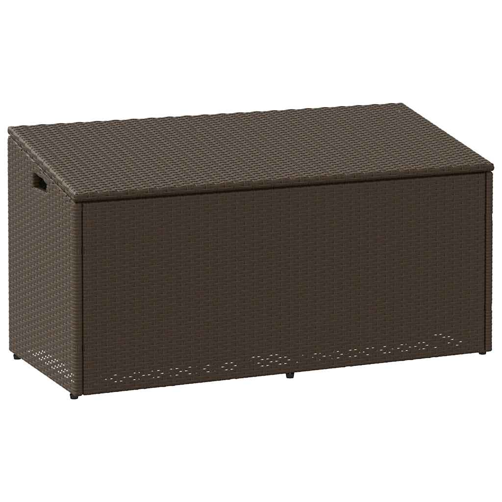 Zahradní Úložný Box Hnědý Polyratan
