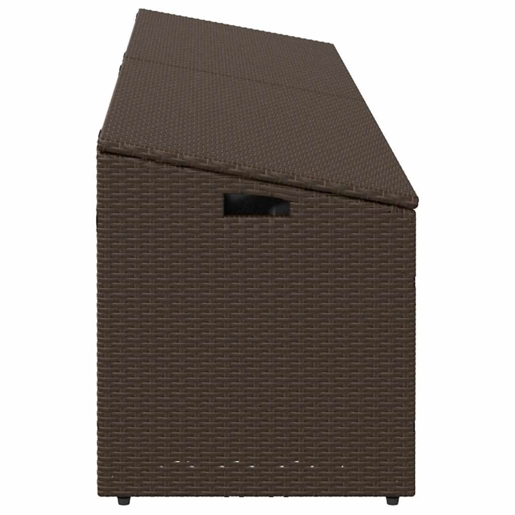 Zahradní Úložný Box Hnědý Polyratan