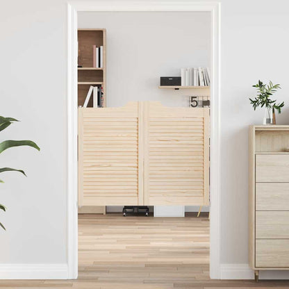 Křídlové Dveře Louvred Design 1 Pár Borovicový Masiv