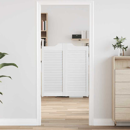 Křídlové Dveře Louvred Design 1 Pár Borovicový Masiv